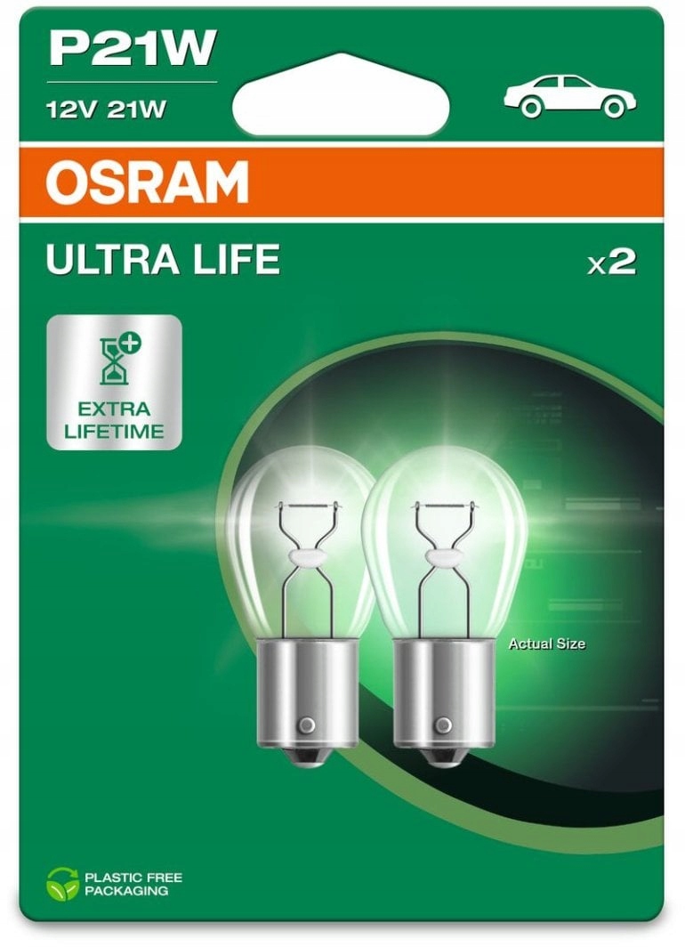Osram P21W 12V 21W BA15s Ultra Life 7506ULT-2BL żarówki