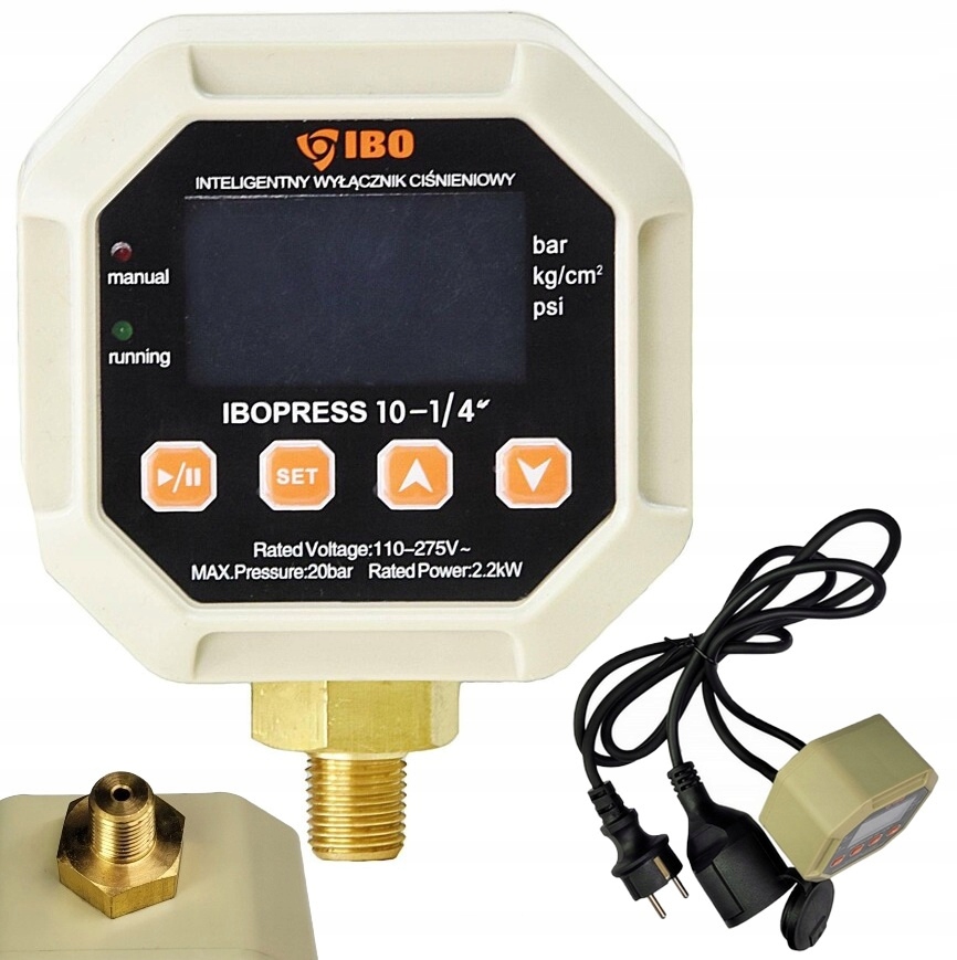 Elektronický tlakový spínač Ibopress 10 – 1/4