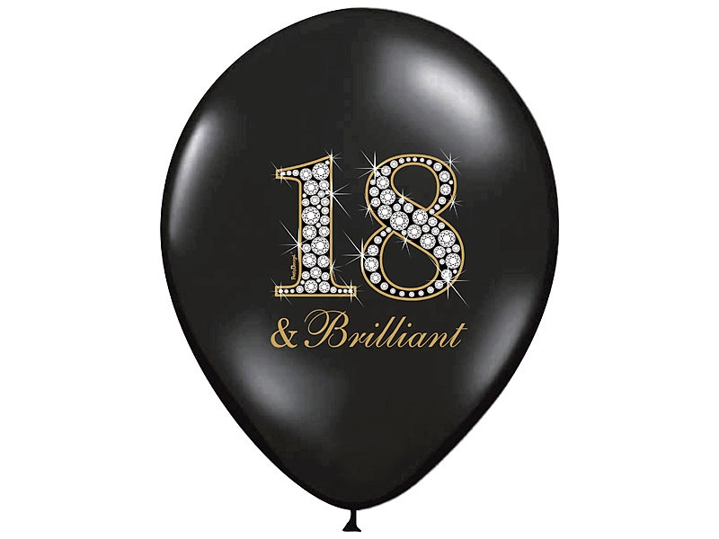 

Balony na 18 urodziny Osiemnastkę Brilliant 50szt