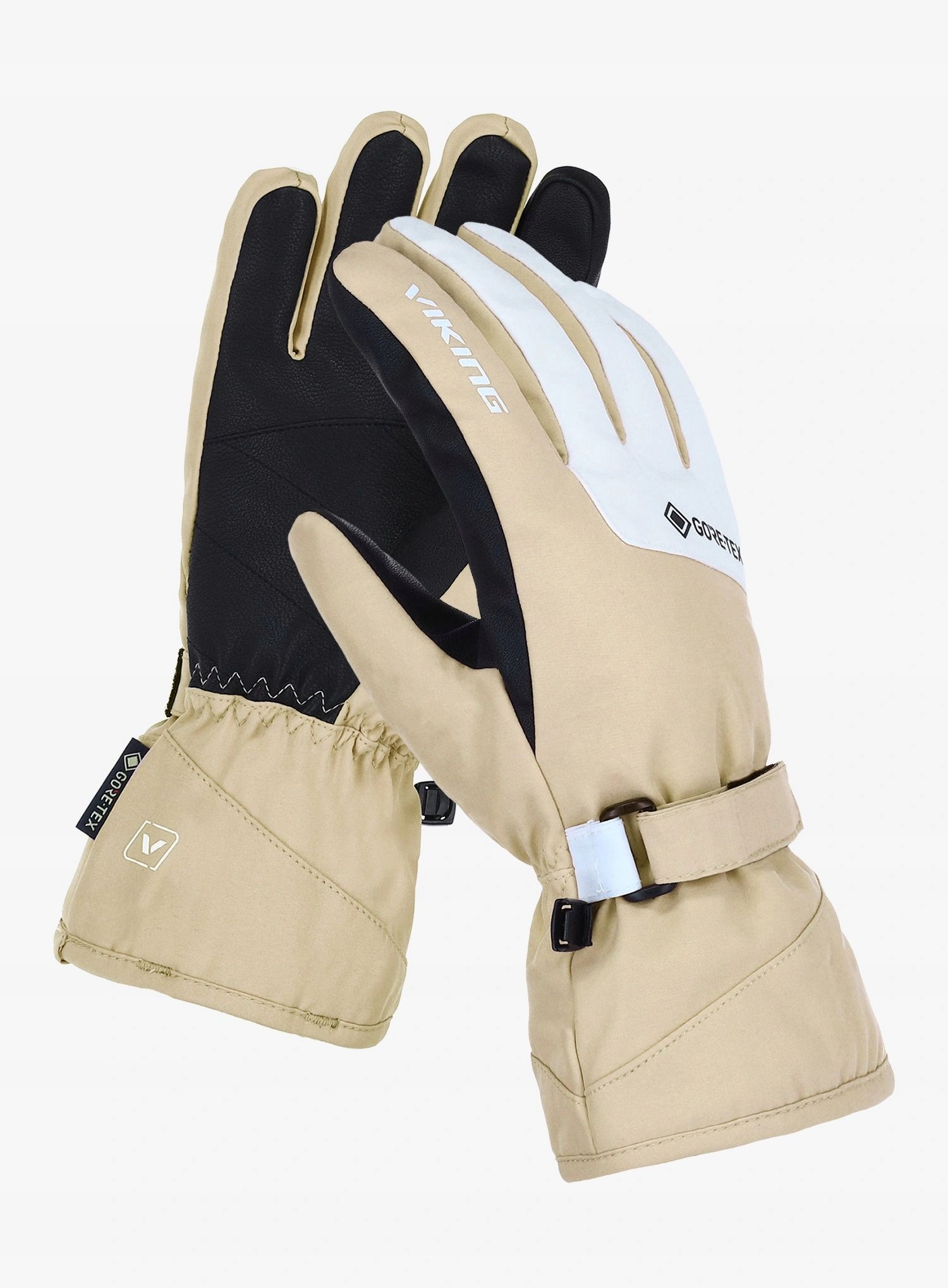 Dámské lyžařské rukavice Viking Sherpa 2.0 Gtx Ski béžová/bílá 6