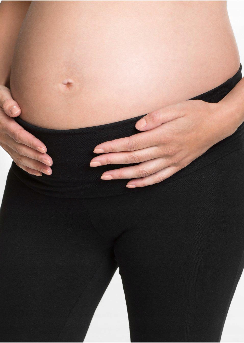 WYSOKI STAN C0J NH9__44/46 BONPRIX CZARNE LEGGINSY CIĄŻOWE Rozmiar 44/46