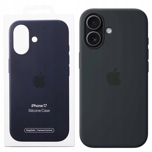 Silikonový Pouzdro Apple Iphone 17 Magsafe Černý Originální Pouzdro Zadní Kryt