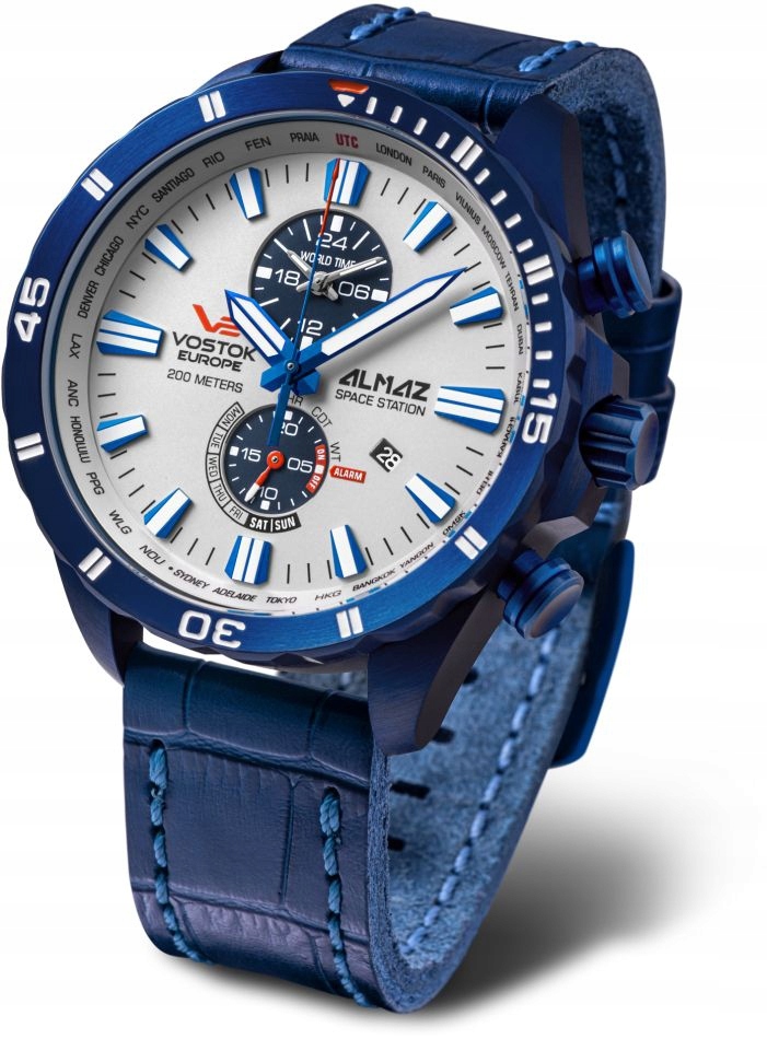 Pánské hodinky Vostok Europe YM8J-320D657 tmavě modré klasické vodotěsné