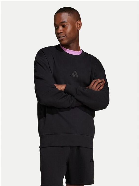 Mikina Adidas Sportovní černá, bavlněná, pánská IX1261, vel. S