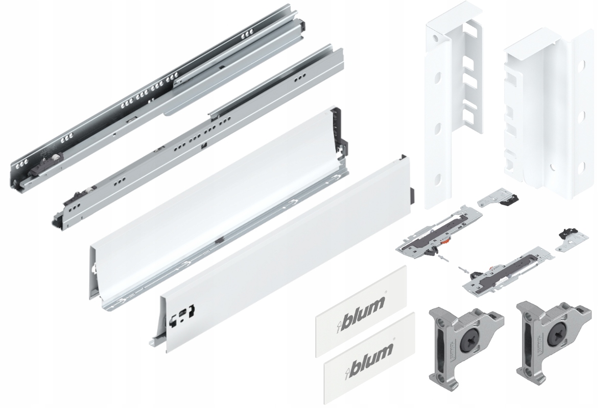 Blum Tandembox 600 Šuplík střední Tip-On K bílá