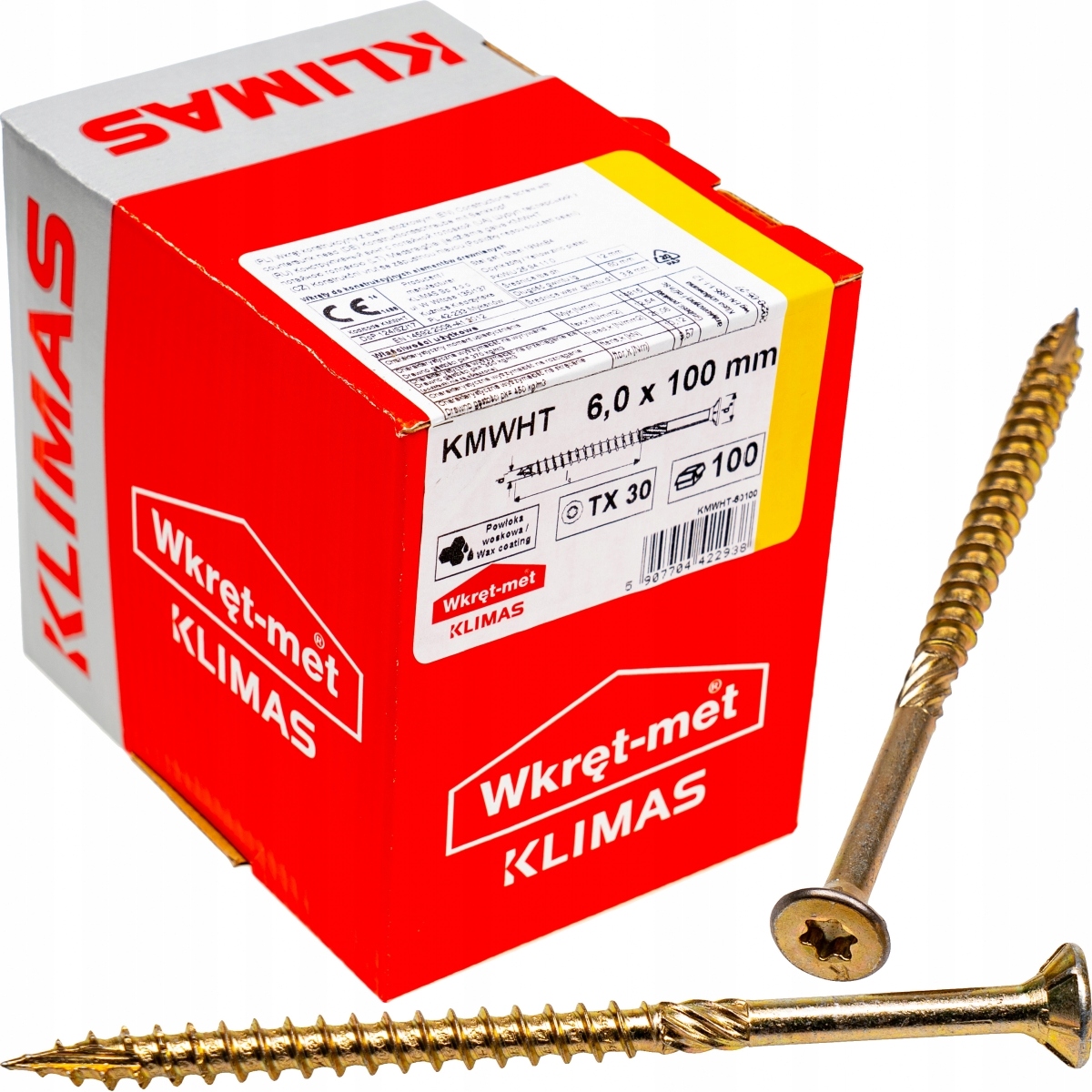 

Wkręty ciesielskie Tx 6x100 do drewna osb 100szt