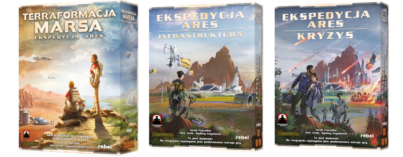 3w1 Terraformacja Marsa Podstawa +dodatki Ekspedycja Ares Gra Planszowa