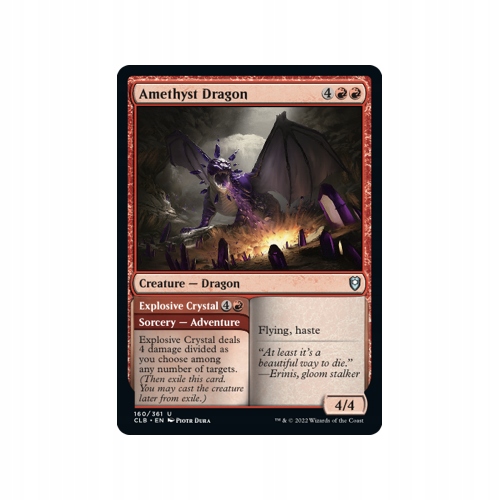Mtg 2x Amethyst Dragon (Uncommon)