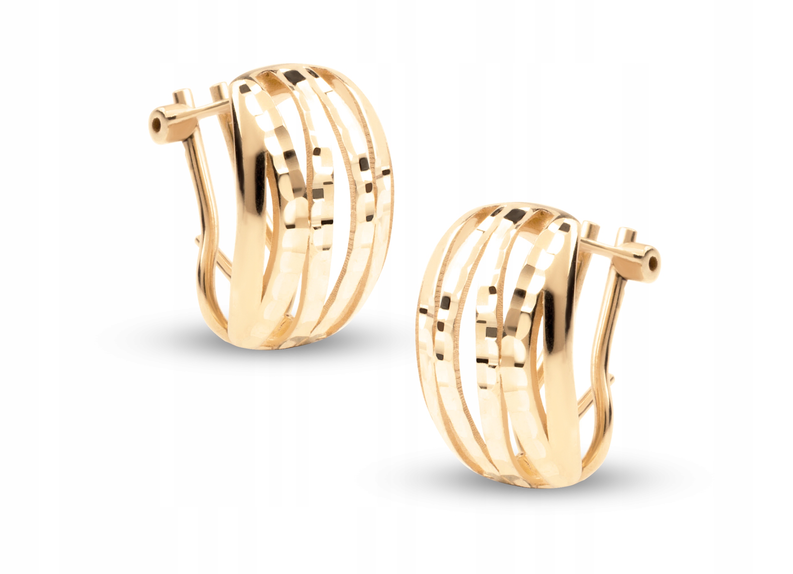 

Złote Kolczyki Diamentowane Angielskie 585