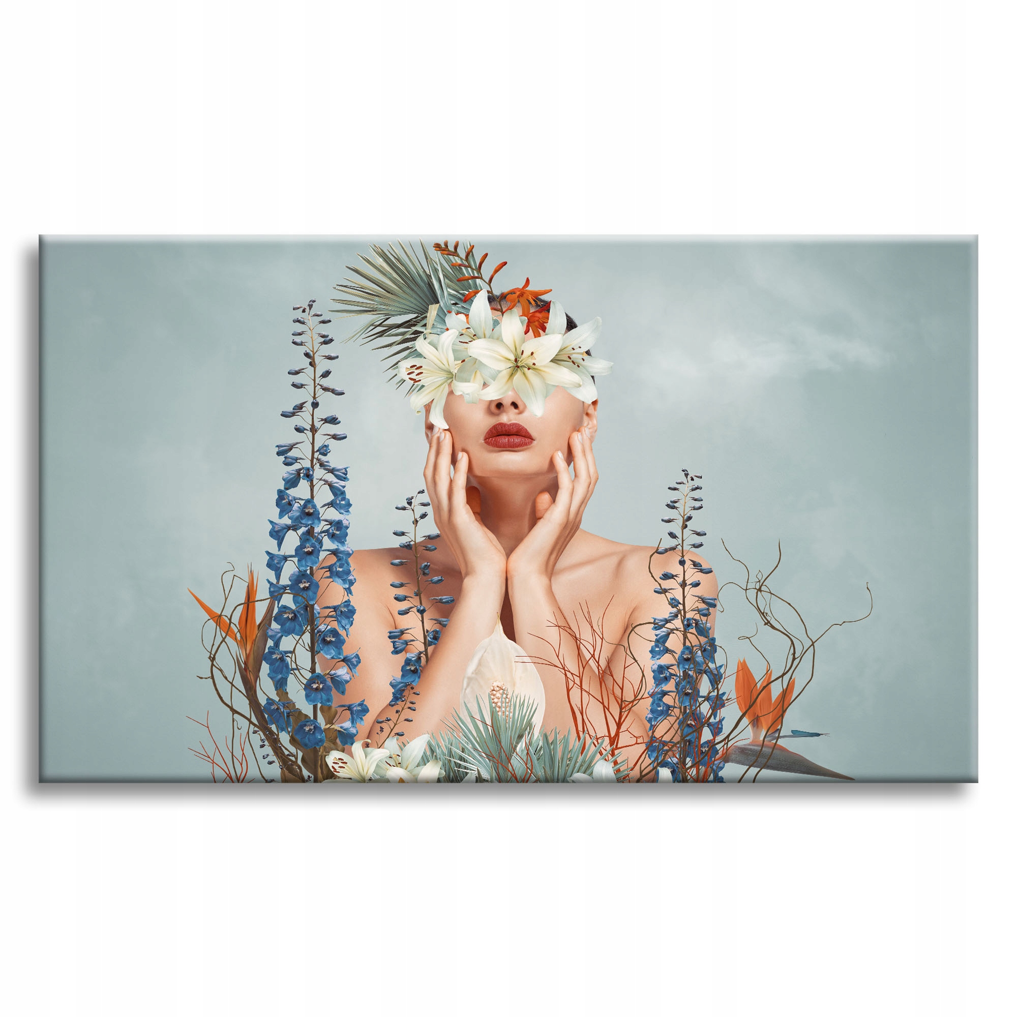 Obraz na plátně Různé Květiny Žena Příroda 100x80 cm Ideální jako dárek