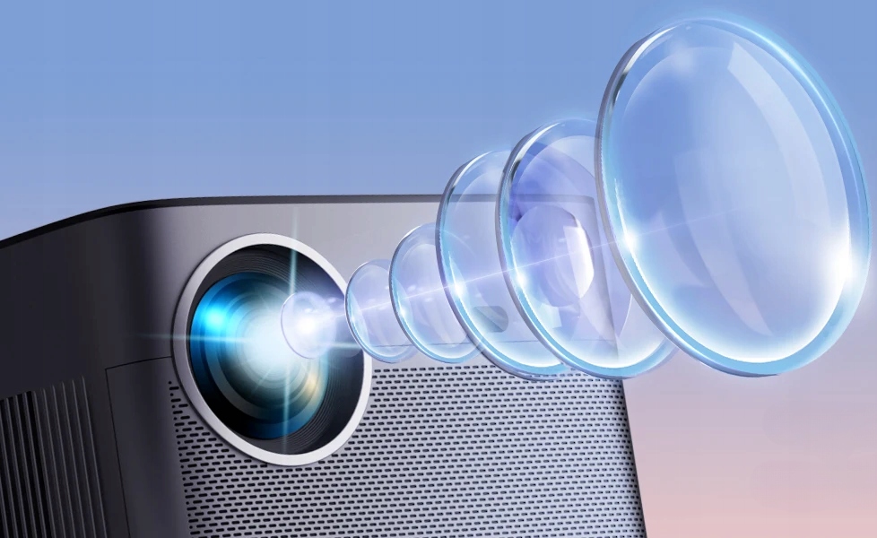 PROJEKTOR 4k Full HD Rzutnik 15000lm 1080p WiFi Bluetooth Auto-focus Komunikacja Wi-Fi