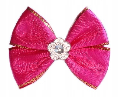 

Kokardki Z Diamencikiem Na Frotkach C. Róż XP13