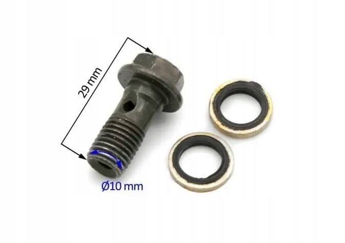 ŚRUBA PRZEWODU HAMULCOWEGO QUAD ATV CROSS 10MM