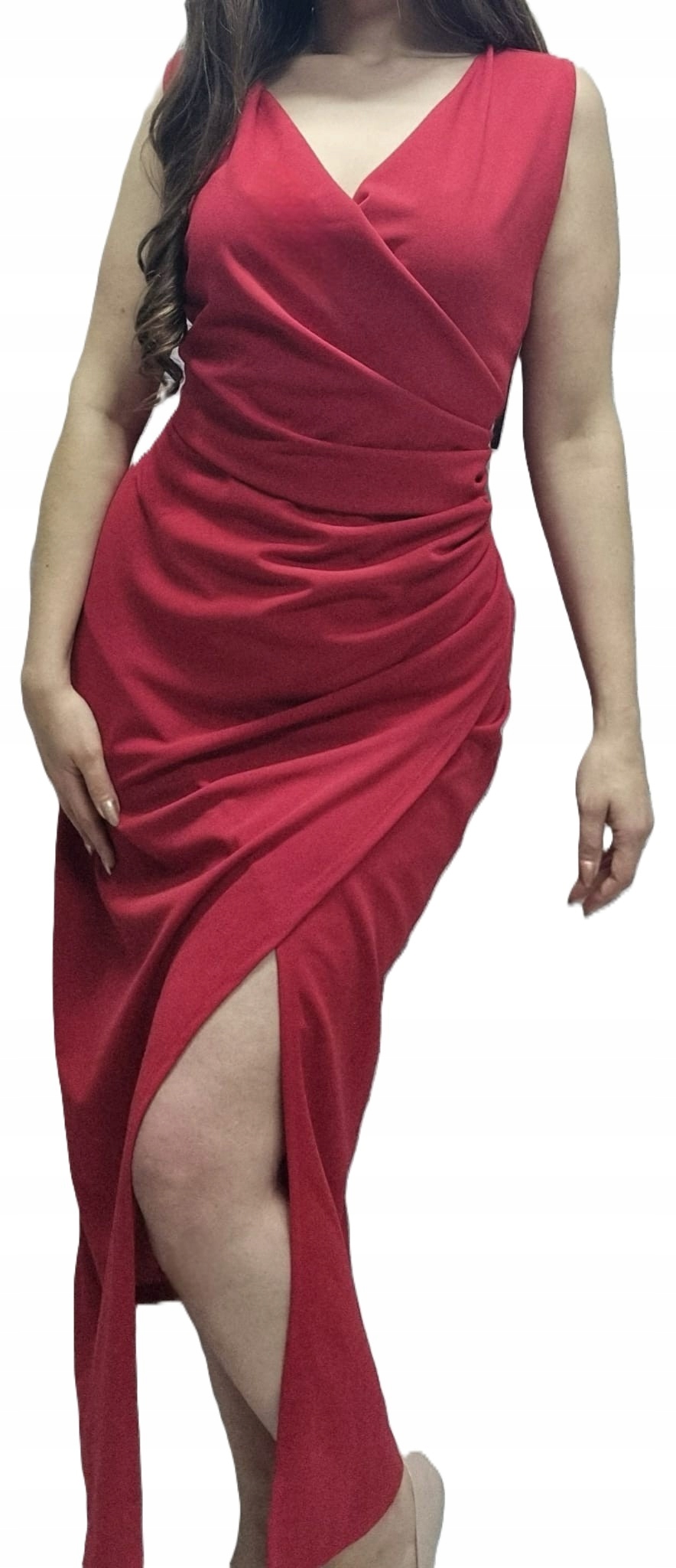 Elegantní Šaty s hlubokým výstřihem 3XL 4XL 46 48 Wigilia Plus Size