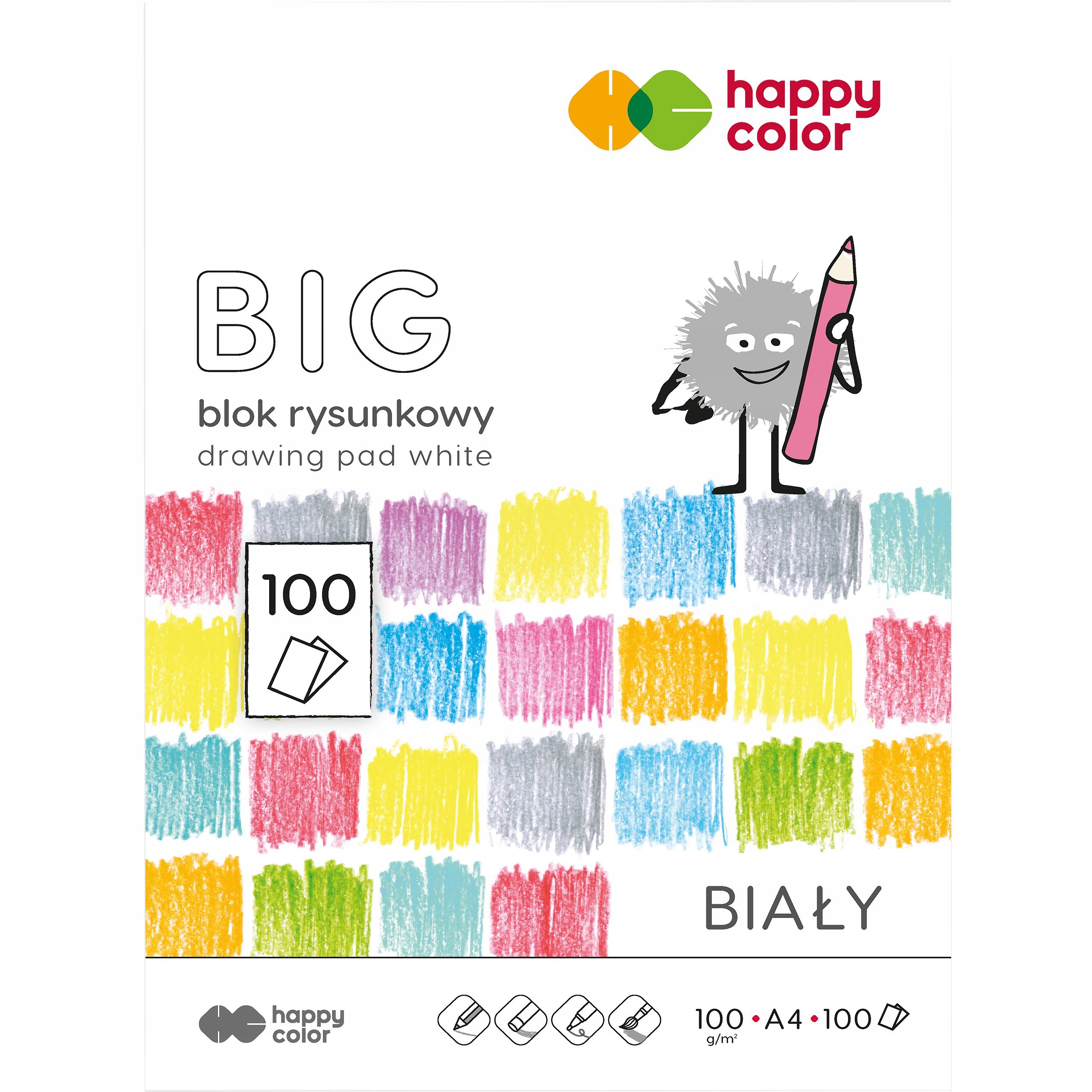 

Happy Color Blok Rysunkowy Biały 100 Kartek A4