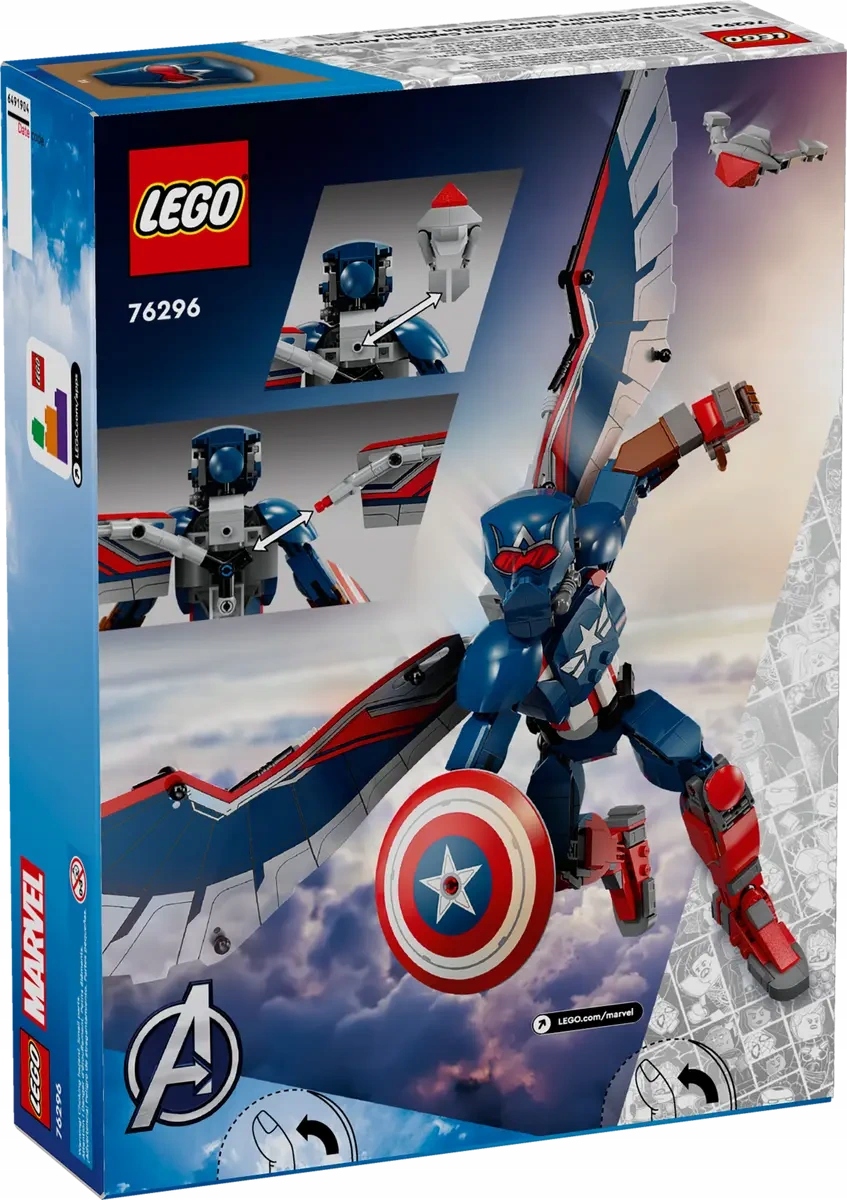 Lego Marvel Sestavitelná figurka: Nový Kapitán Amerika 76296