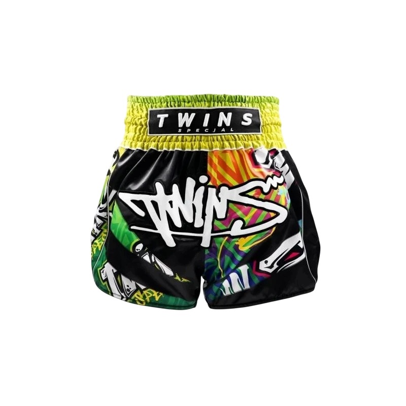 Spodenki Muay Thai Twins Special Tbs Graffiti L Żółty