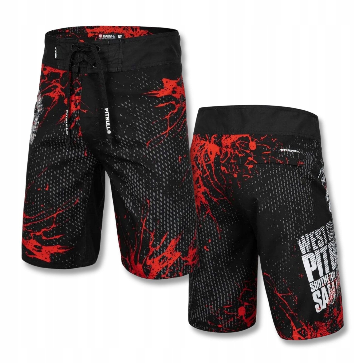 Pánské koupací šortky Pitbull Sportovní plavky Blood Dog