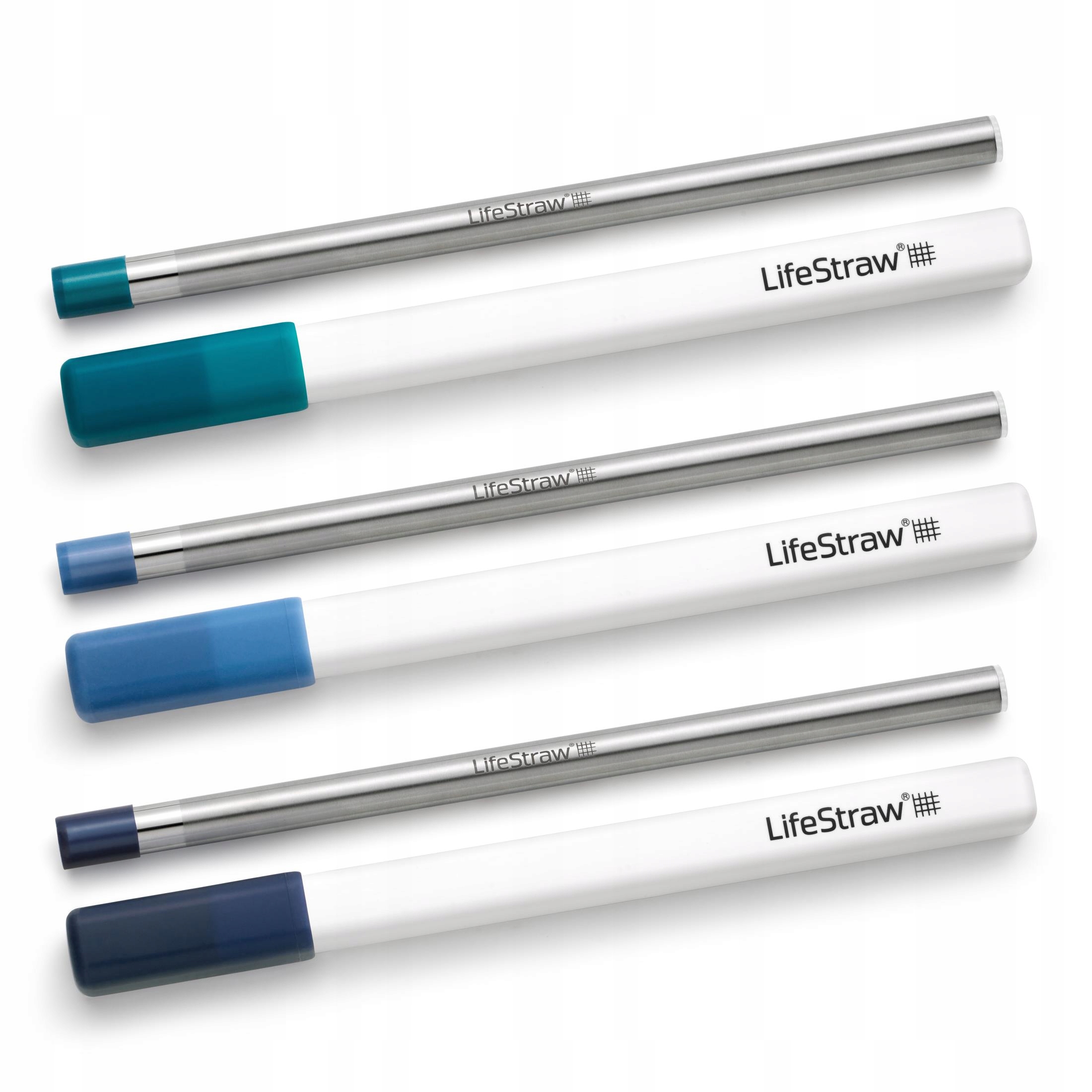 Filtrační Ocelová Brčka Na Vodu Lifestraw 3 Ks
