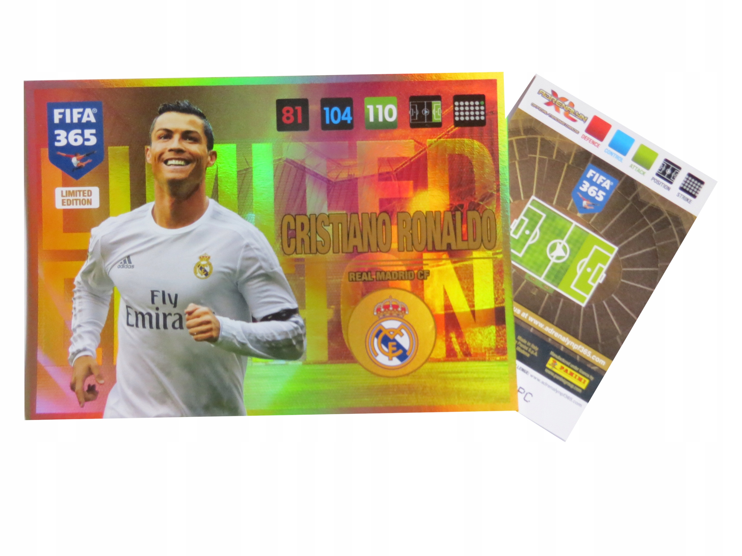 Fifa 365 2017 Duża Karta Kolekcjonerska Limited XXL Cristiano Ronaldo Real