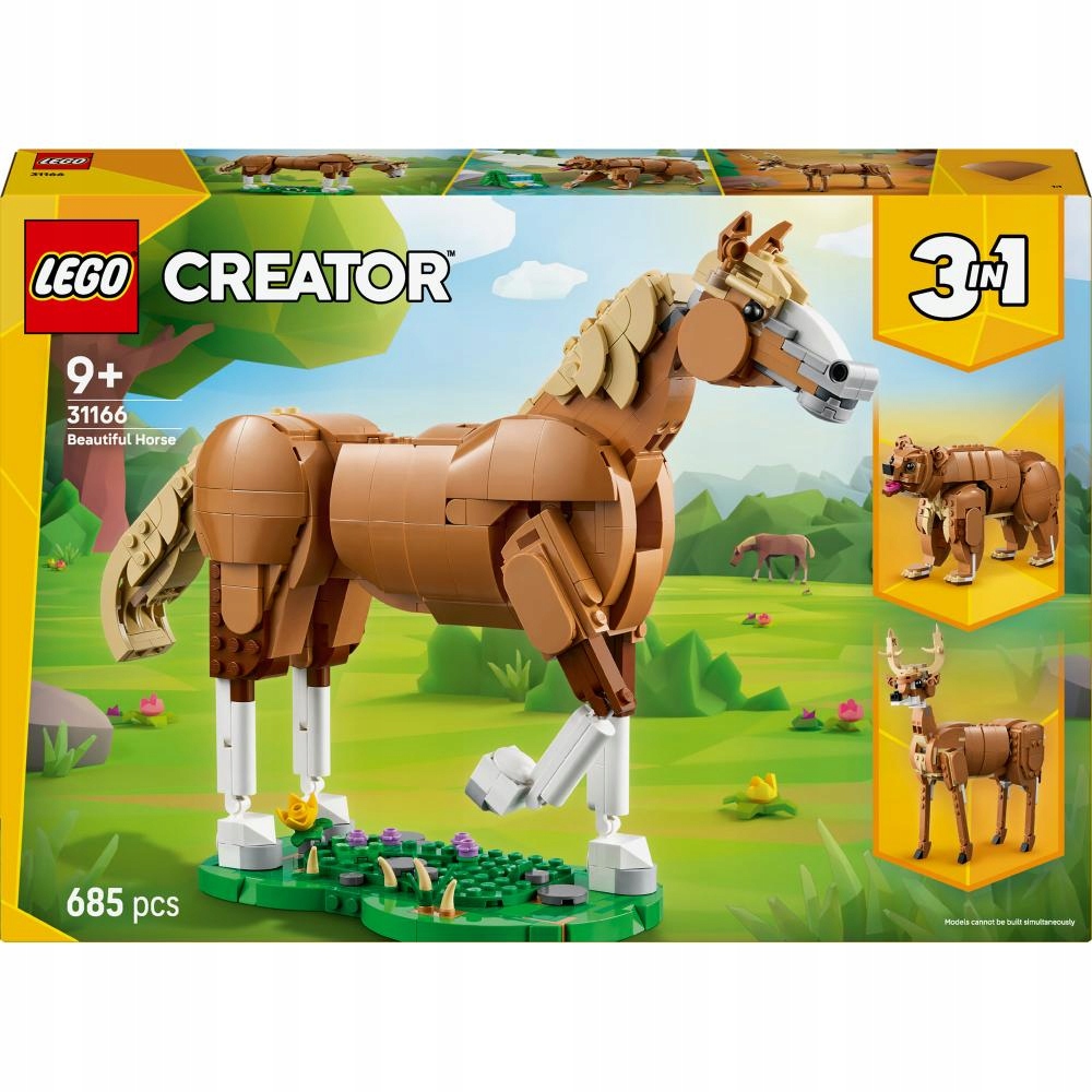 Lego Creator Krásný kůň medvěd jelen 3v1 31166