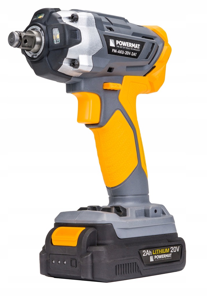 KLUCZ UDAROWY AKUMULATOROWY 20V 350NM 1/2" ADAPTER WALIZKA 4 NASADKI DO KÓŁ Marka Powermat