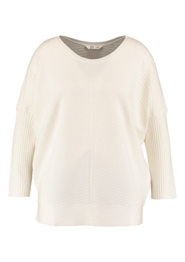 Z-one Volný Bílý Svetr Pletenina ZO92 46