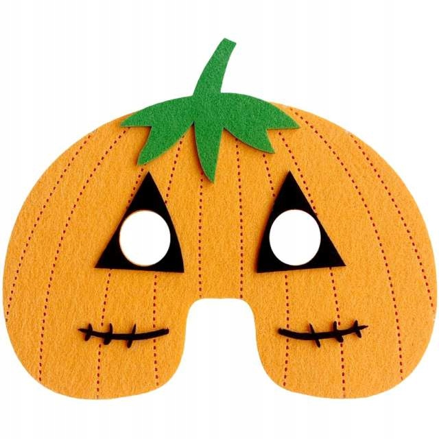 MASKA filcowa DYNIA halloween DODATEK do stroju