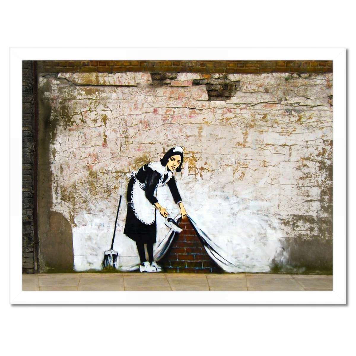Plakáty v rámu 40x30 Banksy Pokojovka Grafiti