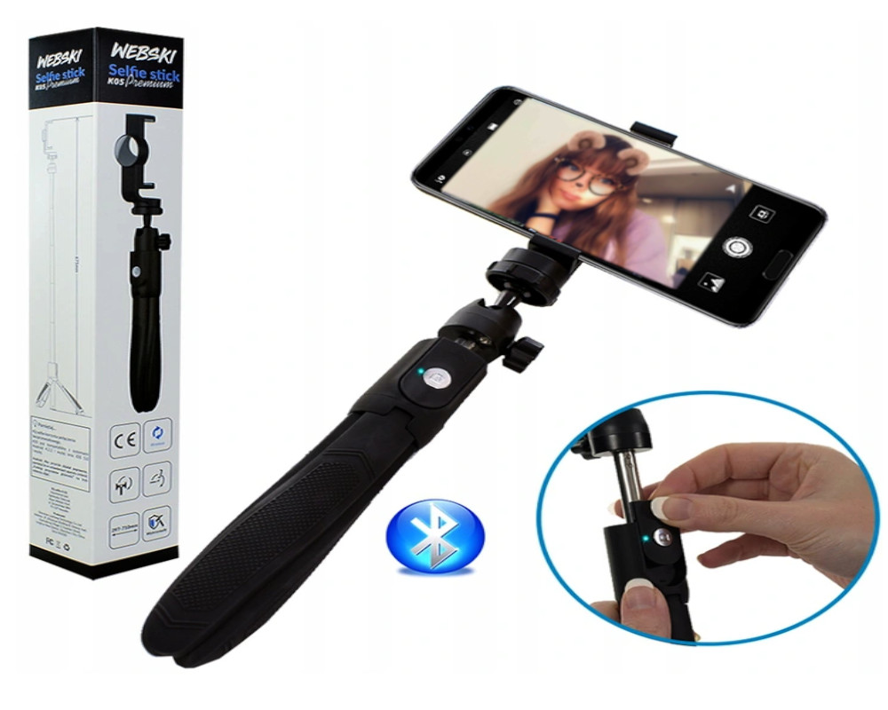

Selfie-stick Tripod Kij Z Pilotem Bluetooth
