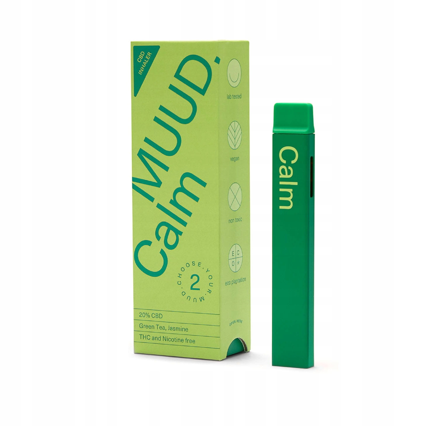 Vegan Inhalator konopny Muud. Calm 20% Cbd Bez Thc