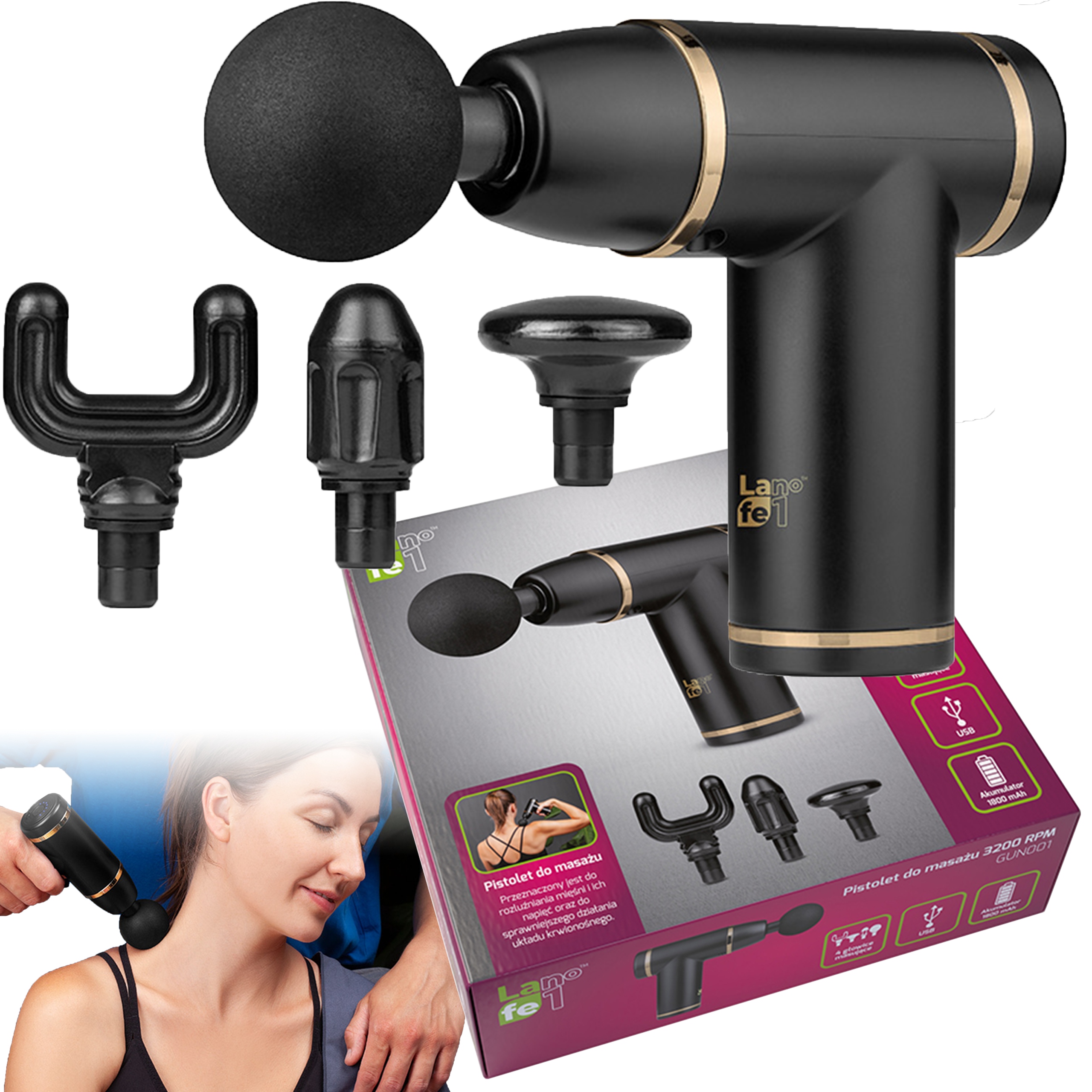 

Pistolet Do Masażu Wibracyjny Masażer Massage Gun