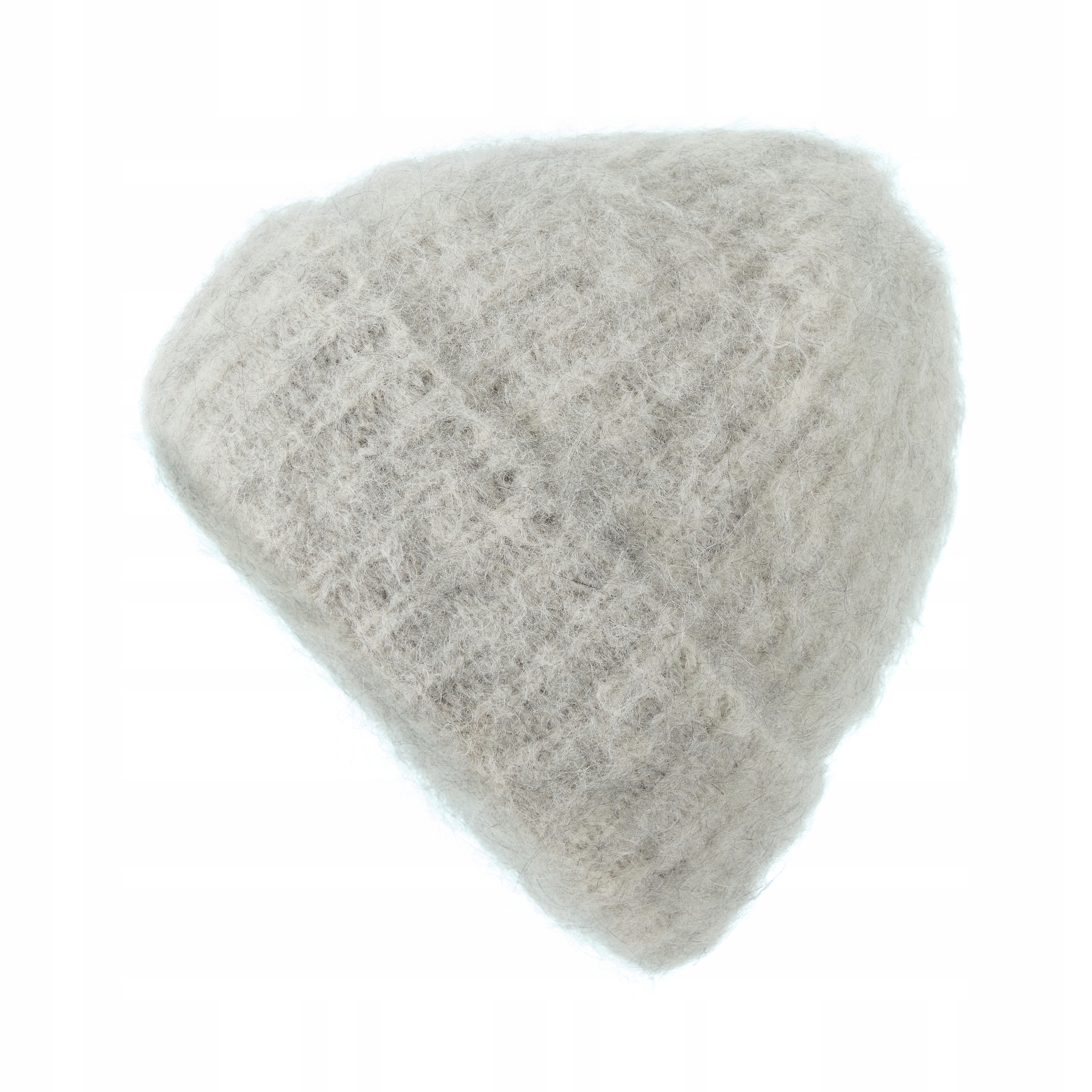 Vlněná čepice s Alpakou a Moherem Siwa čepice s ohybem Polsko Loman Abbe