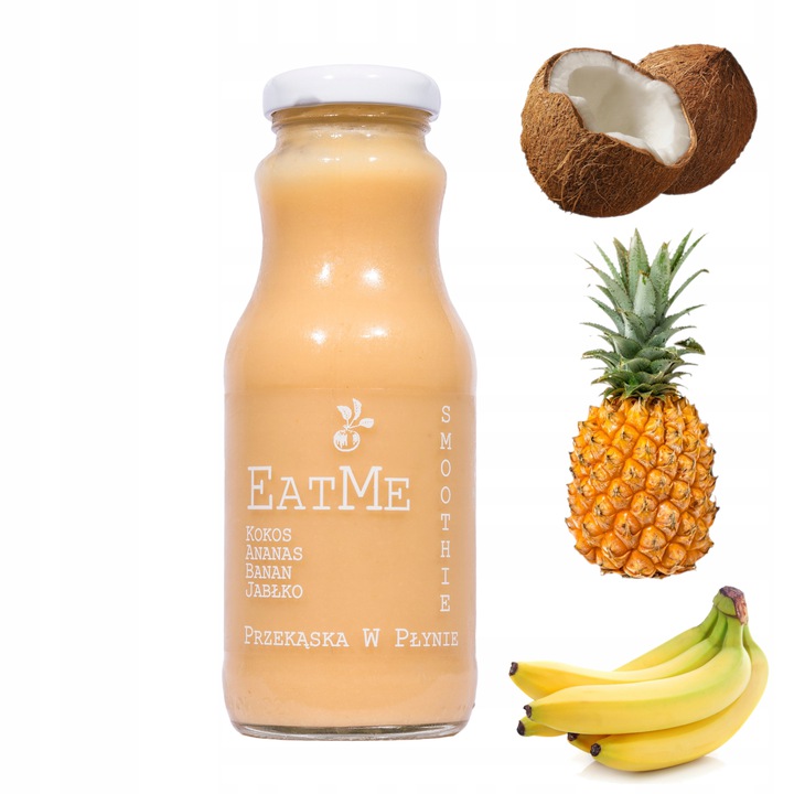 Smoothie EatMe 250 ml Ananas Banan Jabłko Kokos