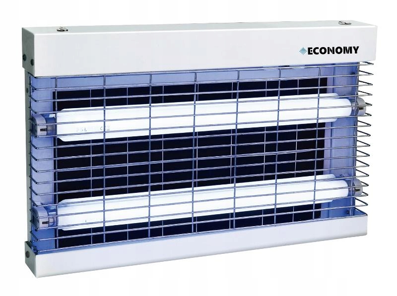 Owadobójcza lampa lepowa Economy 2x15W biała jednostronna aż 75m2