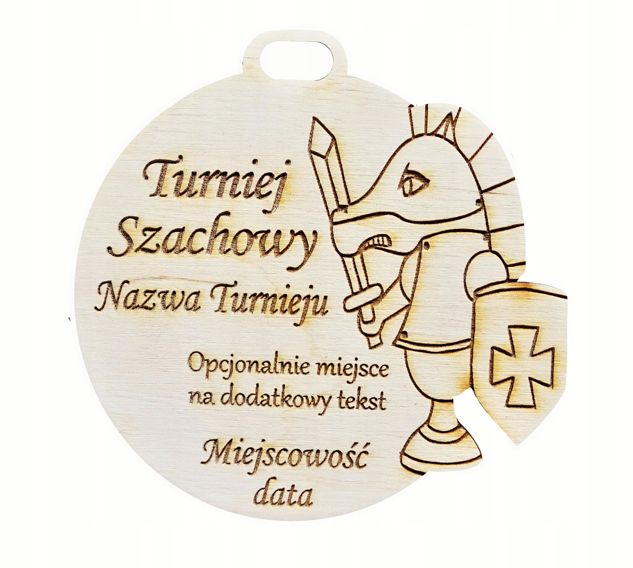 

Medal drewniany Turniej Szachowy Nagroda