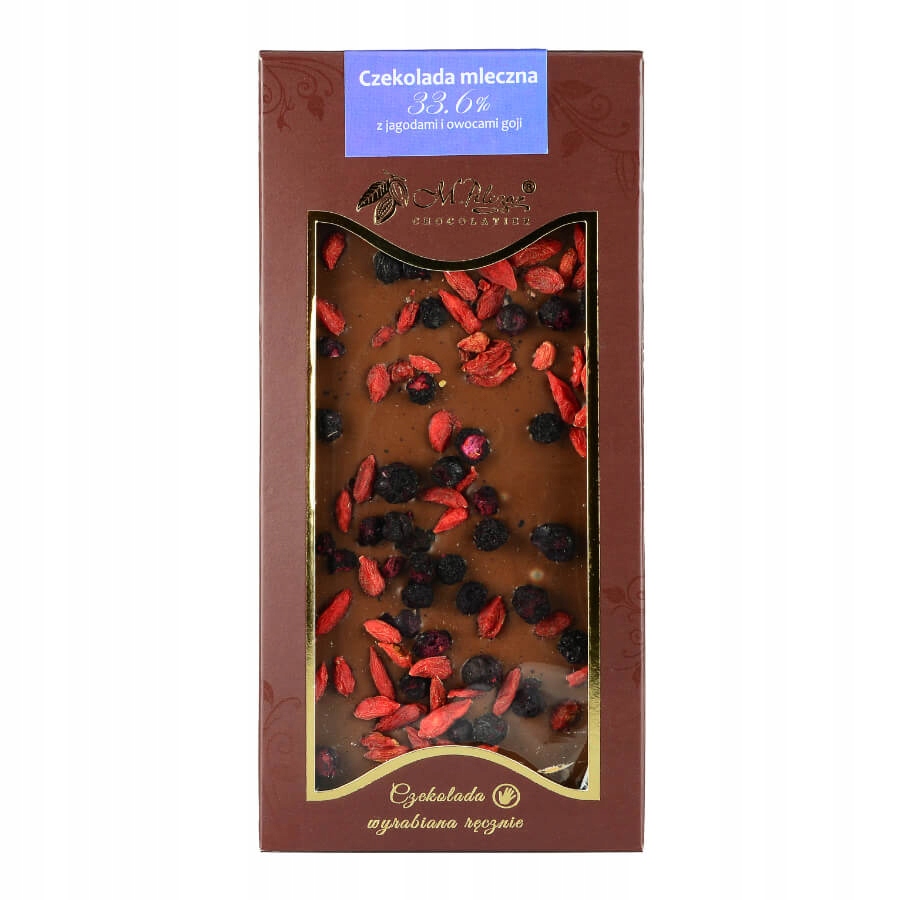 Levně 3x M. Pelczar čokoláda s borůvkami a plody goji