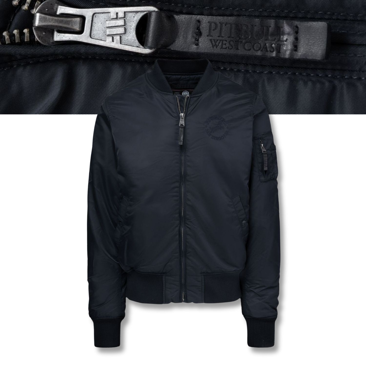 Pánská bomber přechodová bunda Pitbull zateplená bomber flyers Hacket