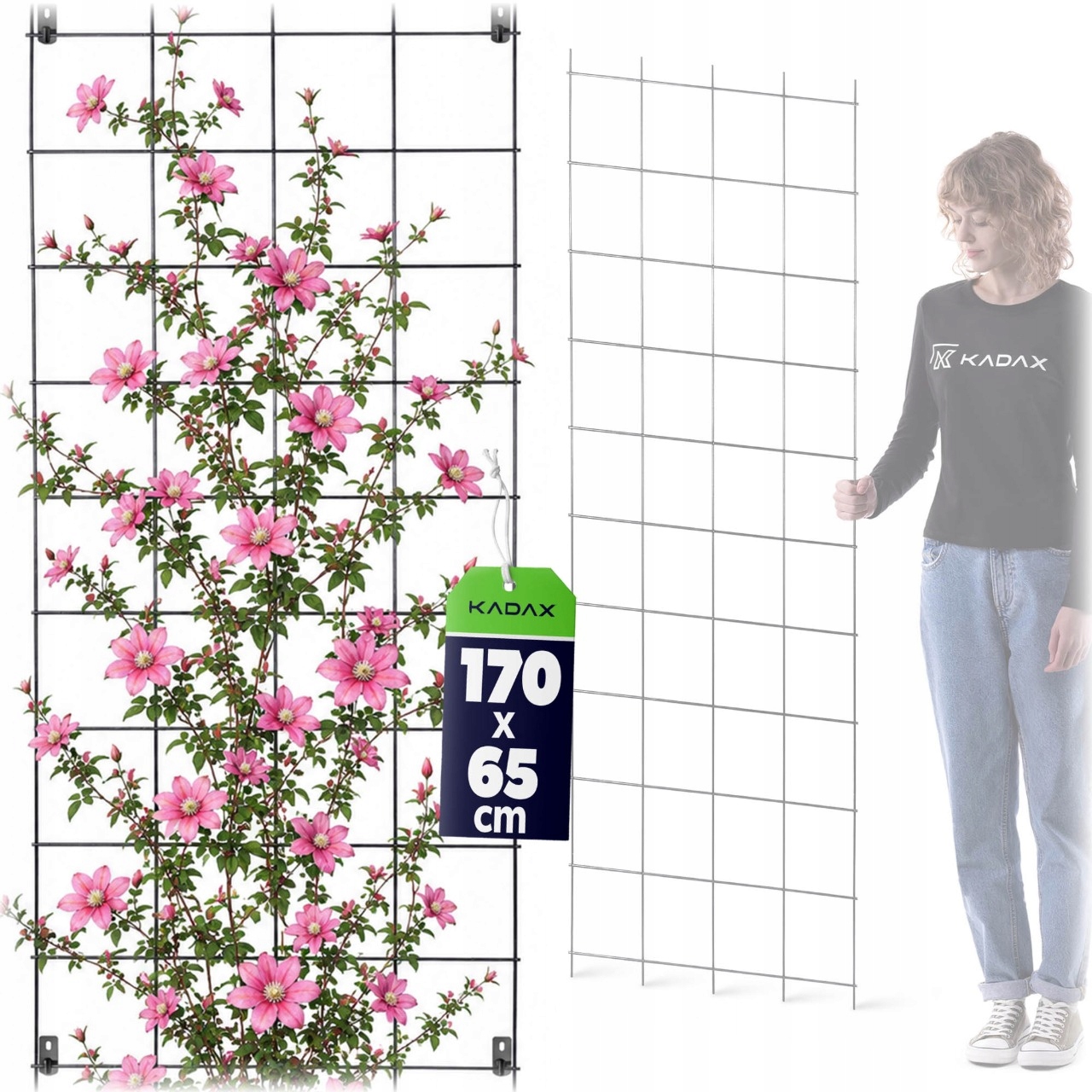 Zahradní Pergola Kovová Podpora Pro Rostliny Růží Květin Mřížka 65x170cm
