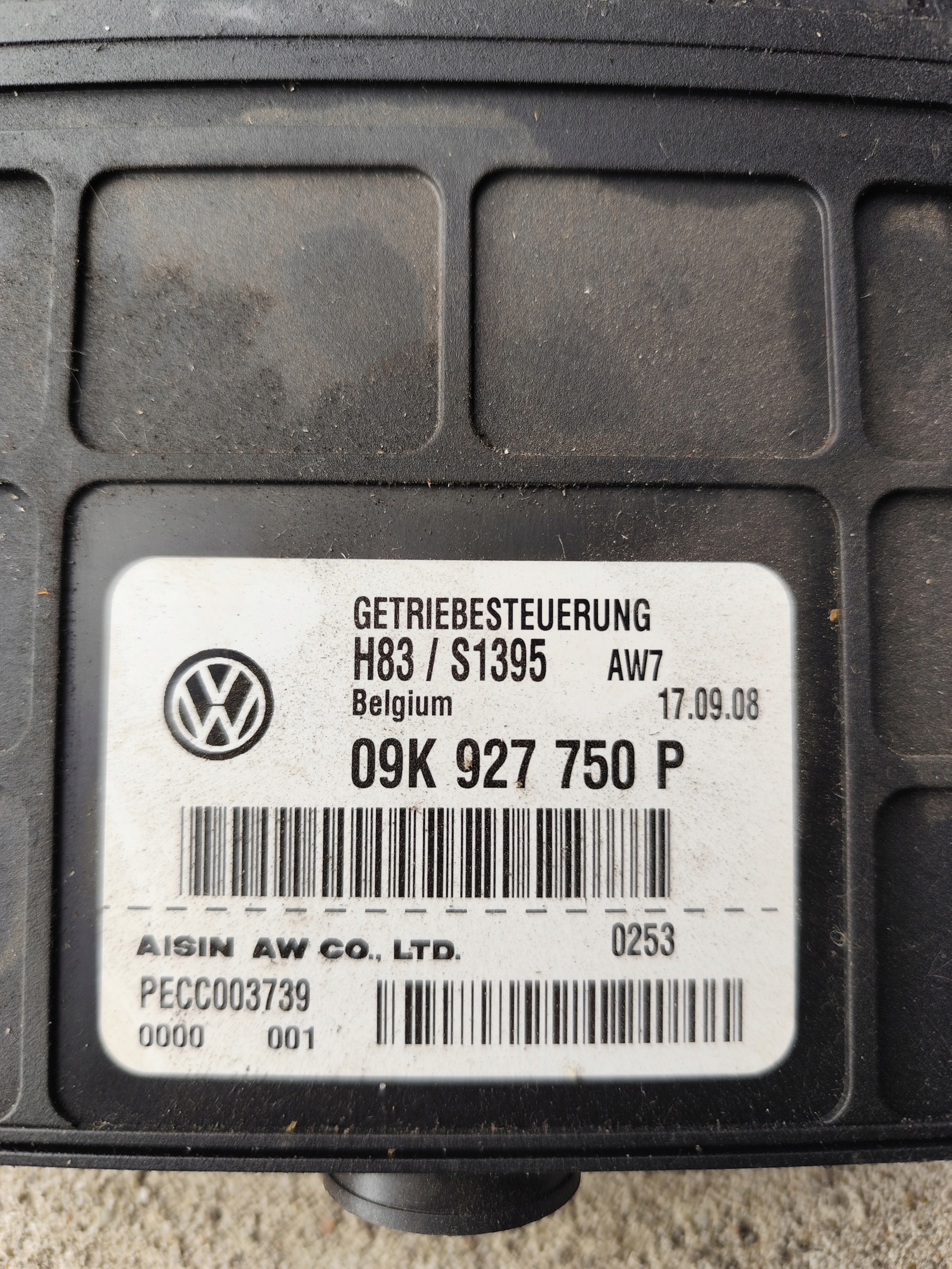 VW T5 Bedienteil Computer Getriebe getriebe 09K927750P