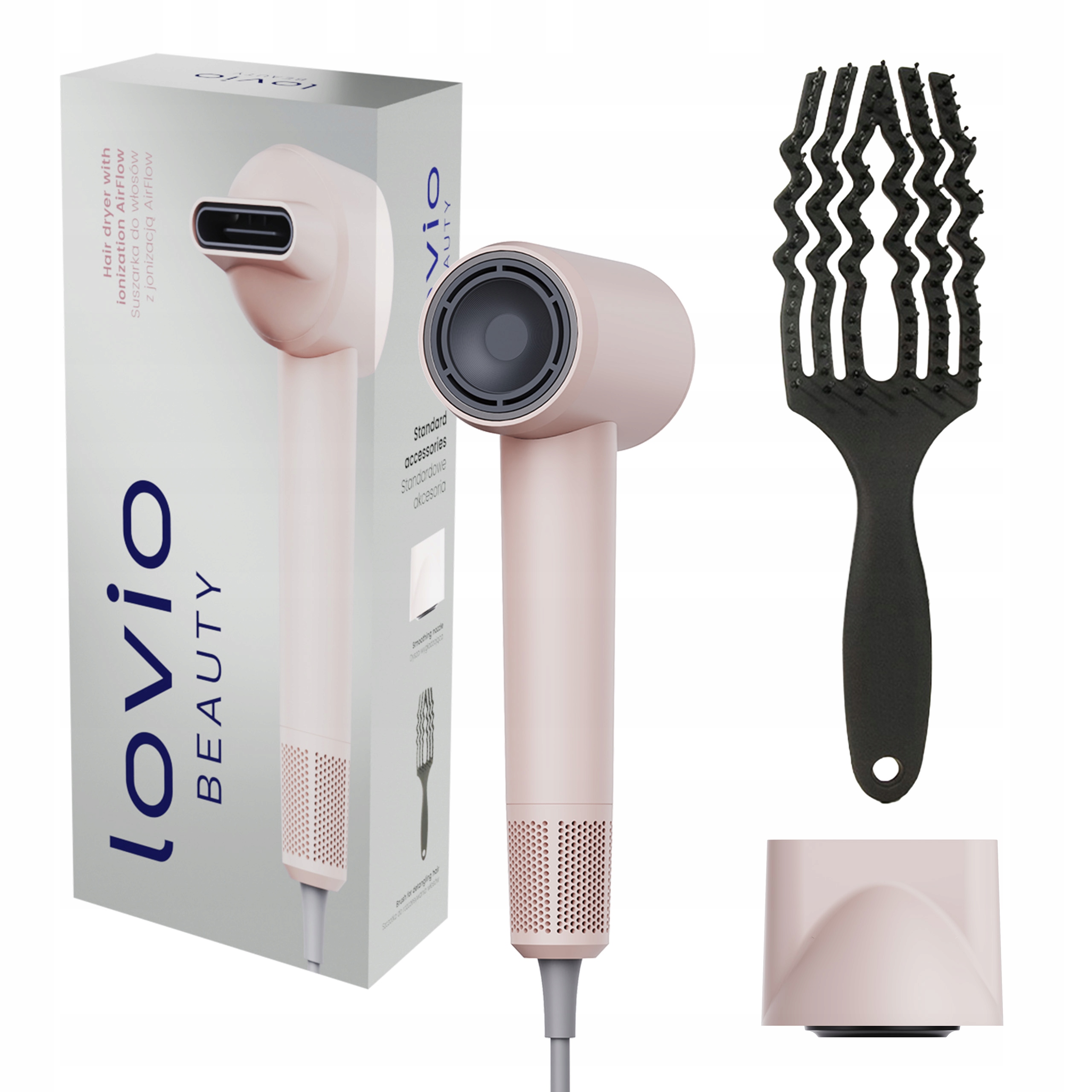 LOVIO_AirFlow Hair Dryer sušič vlasov Pink LVHD001PK