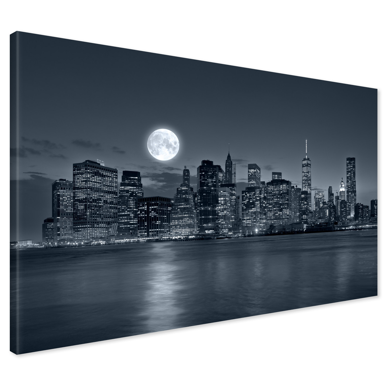 

Obraz na płótnie księżyc miasto noc 120x80