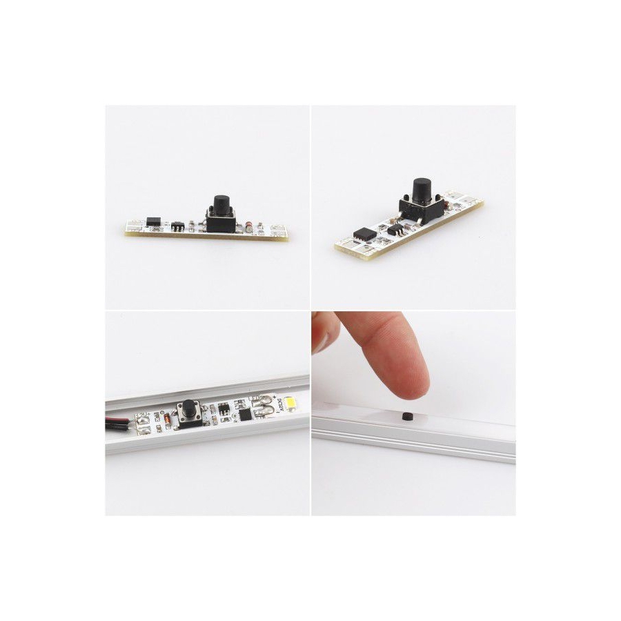 WŁĄCZNIK DO TAŚM LED DO PROFILU MANUALNY MS60 Marka Design Light