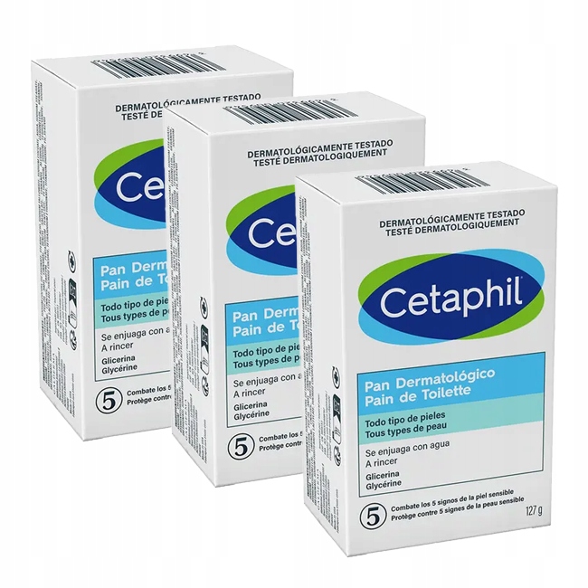 3x Cetaphil kostka myjąca do ciała do skóry wrażliwej 127 g