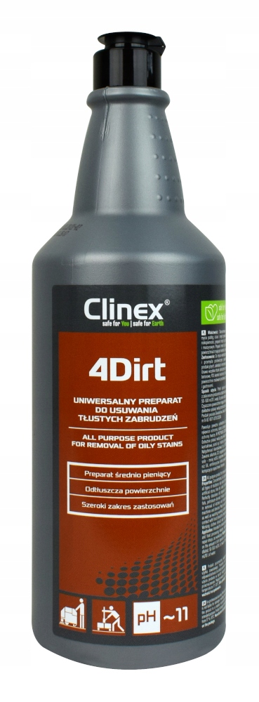 

Clinex 4Dirt 1L Odtłuszczacz do trudnych zabrudzeń