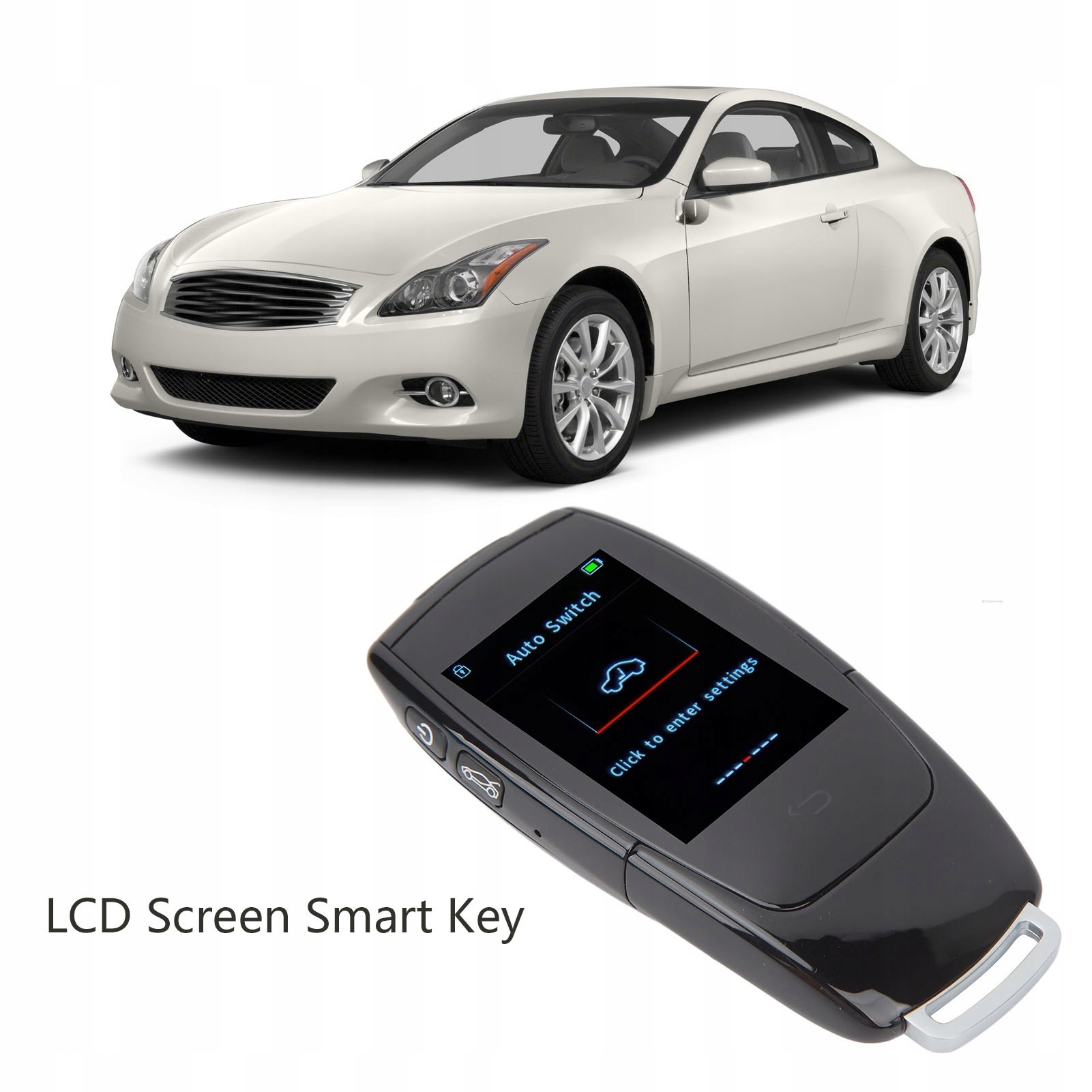 Inteligentny klucz z ekranem LCD Wygodny dostęp Typ samochodu Samochody osobowe