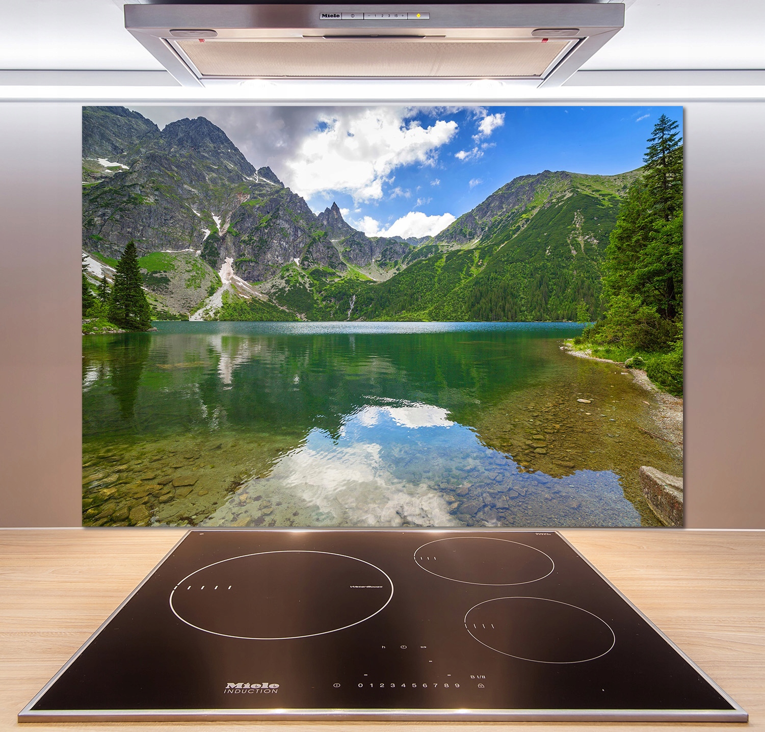 

Panel do kuchni Morskie oko Tatry 100x70 cm + Klej