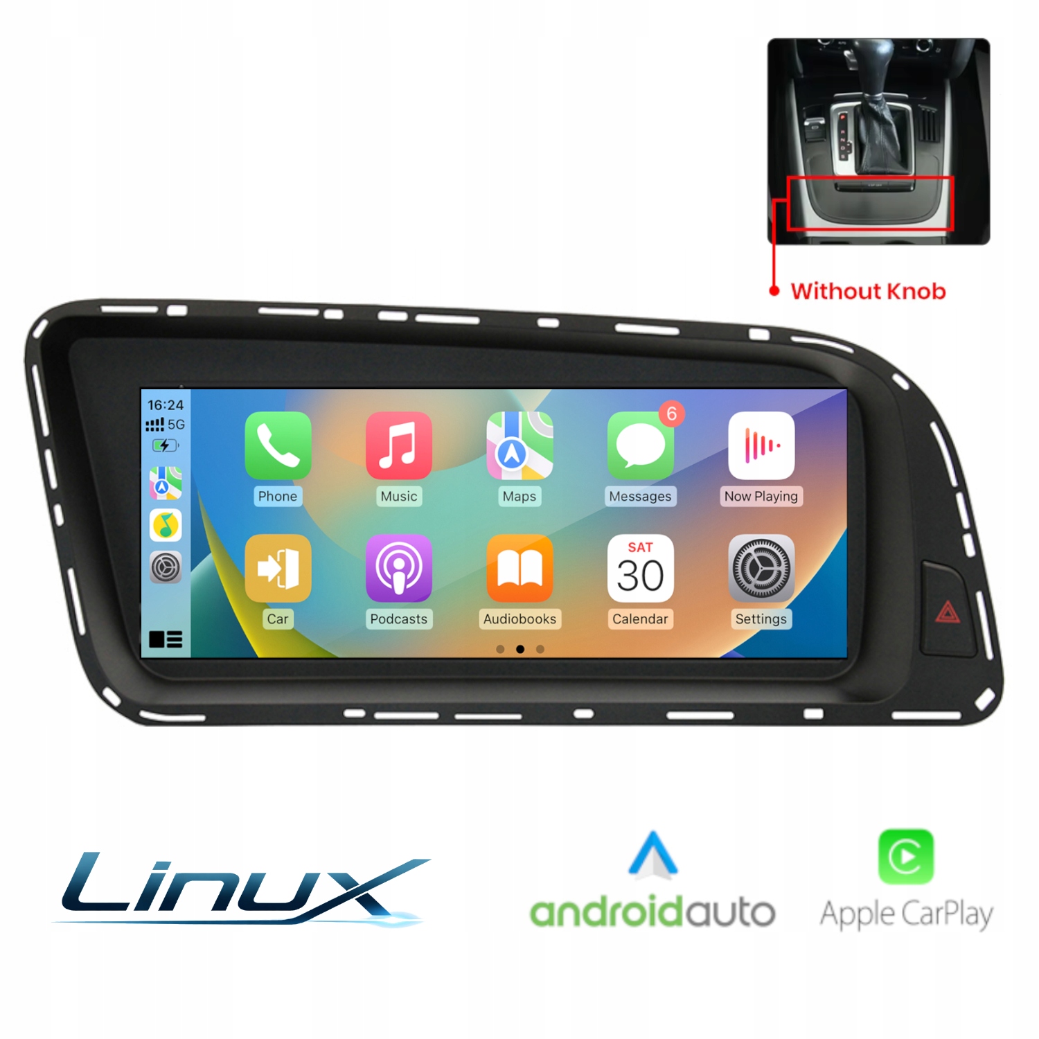 Radio Linux do Audi Q5 (2008-2016) Android Auto Carplay