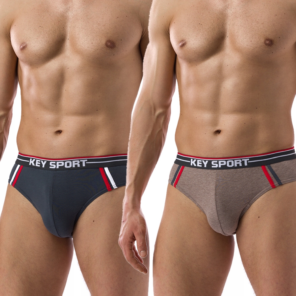 

Key slipy męskie Mpp 226 2-pak guma grafit/beż mel