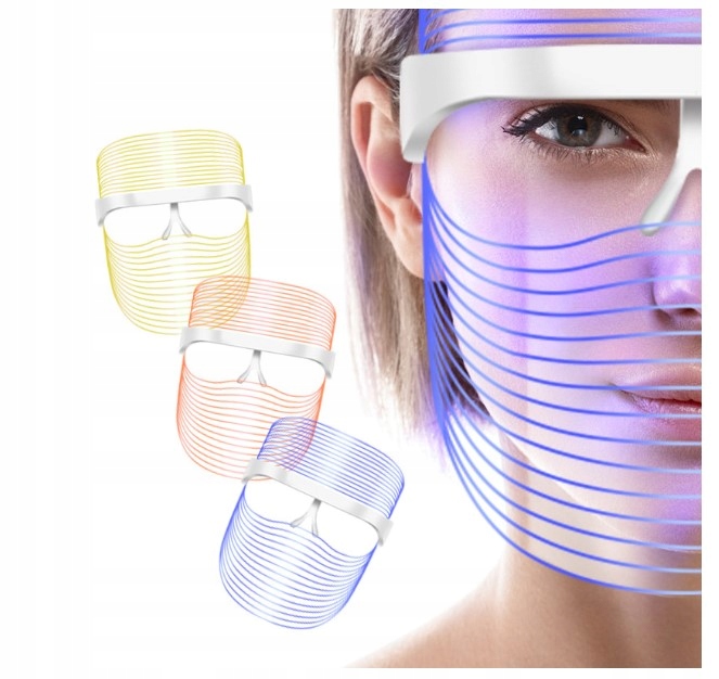 LED маска для обличчя 3 кольори PS PHOTON Therapy